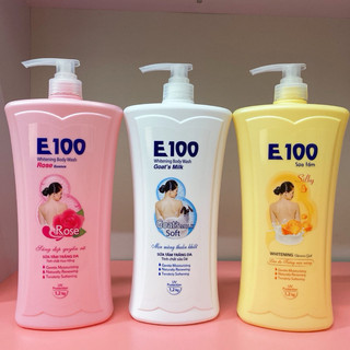 Sữa tắm trắng da e100 chai 1200ml/800ml
