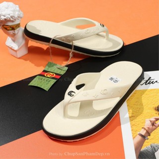 Dép Kẹp Nam Tông Lào Xỏ Ngón GUCCI Đúc Nguyên Khối, Dép Đúc Kẹp Đi Mưa Chống Nước 2 Màu Hot Trend 2024