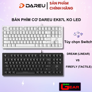 Bàn phím cơ Dareu EK87L / EK87 V2 Đen | Trắng - Chính Hãng