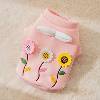 Áo Xanh Hoa Hướng Dương Nổi Có Tay [Size XS - Size 2XL] Chó Mèo 1-10kg