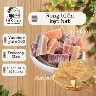 Mứt rong sụn biển sấy dẻo 500g được chế biến từ rong sụn khô ninh thuận món ăn vặt giảm cân hiệu quả shop cobava