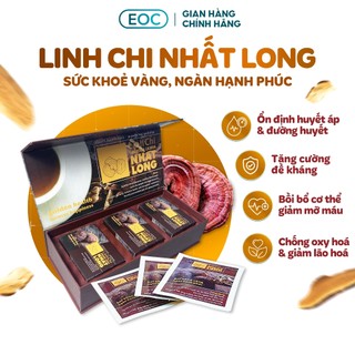 Hộp quà trà thảo dược linh chi nhất long - ổn định huyết áp,tiểu đường,men gan cao,mỡ máu,ngủ ngon