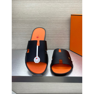 ⚡️ HOt🔥 Dép lê nam ℍ.𝕞 đen đế cam fullbox