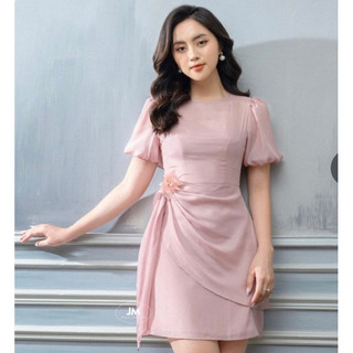 Đầm tơ hồng JM