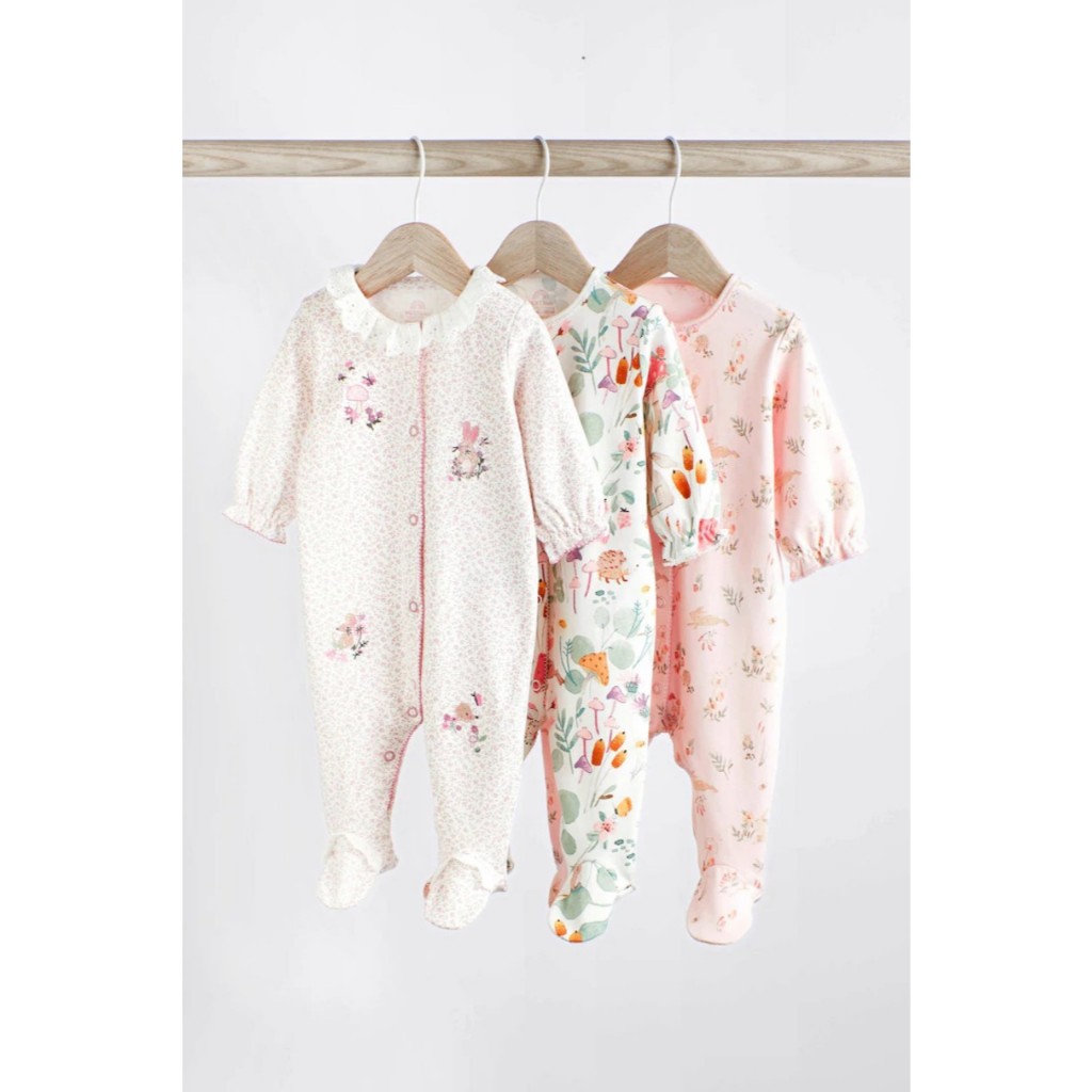 Body cotton liền tất NEXT bé trai bé gái 3m-24m