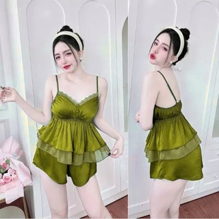 Đồ bộ nữ mặc ngủ bộ mặc ngủ nữ bộ 2 dây ngủ set đồ bộ nữ 2 dây bộ ngủ nữ sexy vải Latin freesize 54kg - cn015