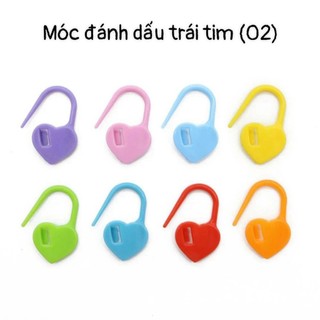Móc đánh dấu len hình trái tim  (MDD02)