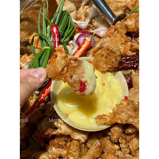 300gr. cua sữa rang muối tôm. kèm sốt chấm