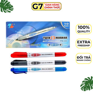 10 Chiếc bút dạ kính Thiên Long PM04, Bút dạ bảng hàng chính hãng