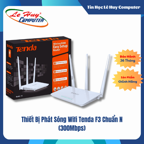 Thiết Bị Phát Sóng Wifi Tenda F3 Chuẩn N (300Mbps)