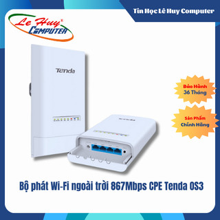 Bộ phát Wi-Fi ngoài trời 867Mbps CPE Tenda OS3 Hàng Chính Hãng