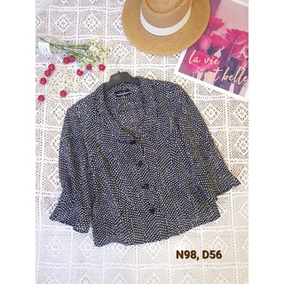 Áo Nhật lụa xốp chấm bi