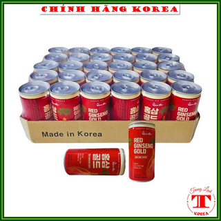 Nước hồng sâm Lon hàn quốc, thùng 30 lon x 175ml - Nước sâm Korean Red Ginseng Gold - tranglinh