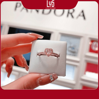 Nhẫn bạc nữ heart stone ring fullbox 8042 - nhẫn nữ đính hôn bạc s925 ale