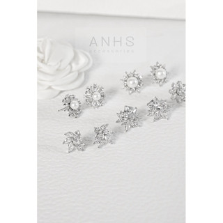 Bông tai bạc 925 LYS | ANHS Accessories