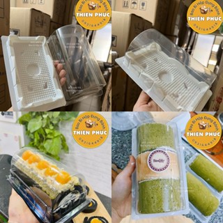 100 Hộp H19 đựng bánh bông lan cuộn - Hộp cuộn H19 đựng bánh bông lan cuộn - đựng flan gato