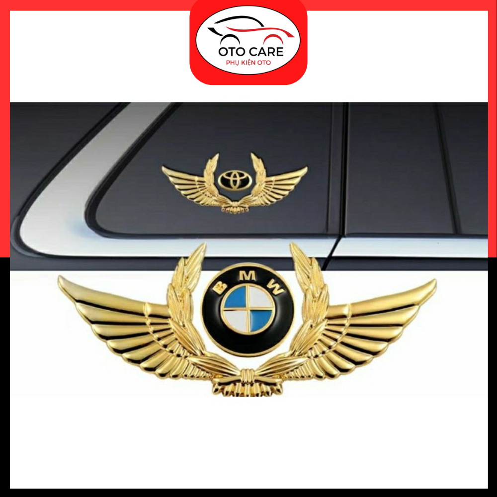 Tem Dán Logo Bống Lúa Cánh Chim 3D Trang Trí Xe Hơi Đủ Hãng Xe Toyota/Hyunda/Honda/Mazda/KIA... OTCVN