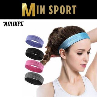 Băng Đô Thể Thao, Headband Nam Nữ Thấm Mồ Hôi Trán Aolikes Chính hãng