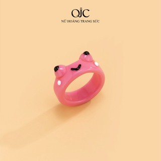 Nhẫn Nhựa Ếch Xanh Nhẫn Nam Nữ Nhiều Màu - SPAO01