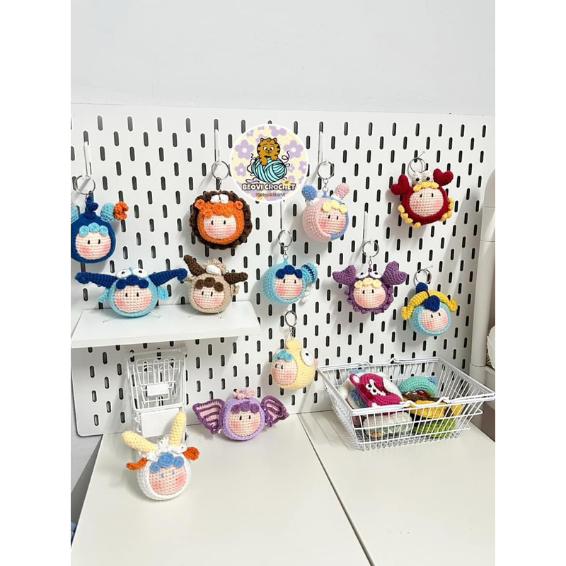 Móc khoá len CUNG HOÀNG ĐẠO