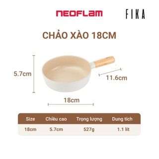 [Hàng chính hãng] Chảo xào Neoflam Fika Baby 18cm. Made in Korea. Hàng có sẵn, giao ngay