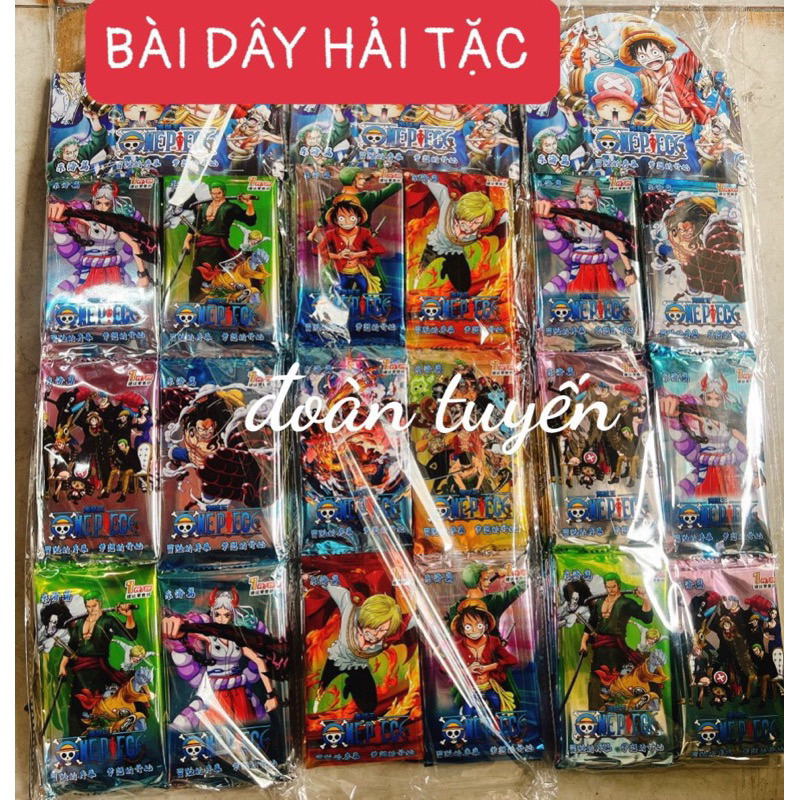 dây 36 túi thẻ bài one piece thẻ bài hải tặc (36 gói x 5 thẻ +1 thẻ vip)