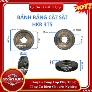Bánh răng/nhông cắt sắt Hikari 350 49 răng dấu sắc