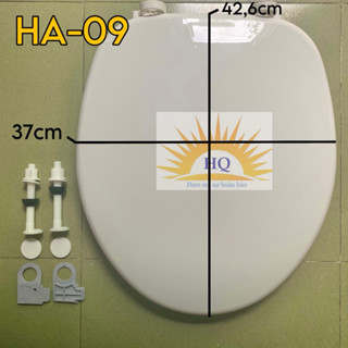 Nắp bồn cầu rơi êm Hùng Anh - Nắp bàn cầu hơi HA09