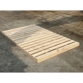 Giường Pallet Gỗ Thông / Giường Gỗ Cho Homestay 100 cm -1m2 cao 8cm