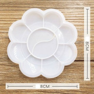 Khay nhựa pha màu hoa mai size nhỏ tiết kiệm màu, khay nhựa đựng màu