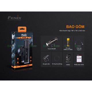 Đèn pin Fenix BC26R (1600 lumens) chiếu xa 169 mét