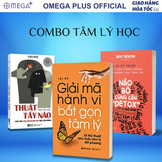 Lẻ/combo sách thuật tẩy não + não bộ cũng cần "detox" + giải mã hành vi bắt gọn tâm lý