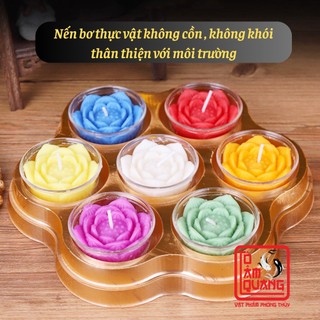 Nến Bơ Thực Vật Không Khói Nhiều Loại - Thời Gian Cháy Dài - An Toàn - Dâng Cúng Phật, Thắp Lễ Vu Lan - Tô Tâm Quang