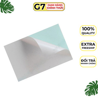 Tập 100 tờ Giấy Decal đế xanh A4, Decan xanh decal in