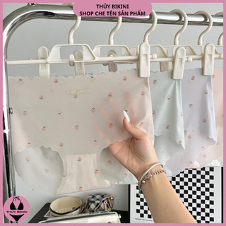Set 10 Quần Lót Nữ Chất Su Tàng Hình QS010 Mềm Mịn Họa Tiết Dâu Tây Dễ Thương, Viền Sóng Nhẹ Nhàng - THỦY BIKINI