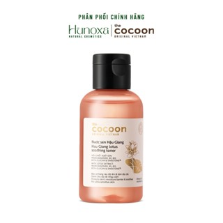Minisize - Nước sen Hậu Giang Cocoon, toner sen phục hồi cấp ẩm và làm dịu da 140ml - HUNOXA