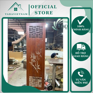 Vách bình phong, vách ngăn phòng ngủ, phòng khách nhiều mẫu Màu đỏ gụ- Kích thước 1m75x50cm