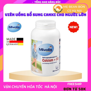 Canxi cho người lớn và vitamin D3 Mivolis Calcium của Đức cho người lớn từ 18 tuổi hỗ trợ xương khớp