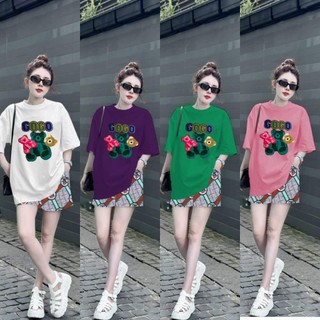 Đồ Bộ Thời Trang Form Rộng Phối Họa Tiết Thun Cotton Thái Shop Cao Kiều Tiên Đủ Size