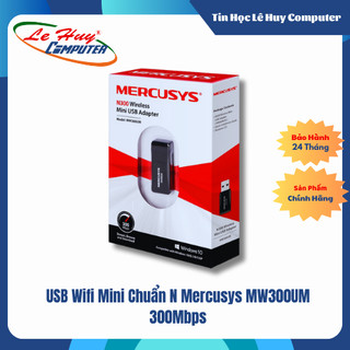 USB Wifi Mini Chuẩn N Mercusys MW300UM 300Mbps