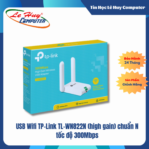 USB Wifi TP-Link TL-WN822N (high gain) chuẩn N tốc độ 300Mbps
