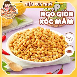 500G Ngô Sấy Giòn Xóc Mắm Cay, Ngô Giòn Xóc Mắm, Ngô Cay, đồ ăn vặt, Tiệm ăn vặt Thuỳ Bùi