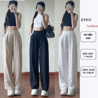Quần thô nữ ống suông vải mềm mịn EMIX Quantho8010/P2K4