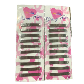 1 vỉ cặp tóc 3 lá; 2 lá mỹ thái , kẹp tóc dành cho các bà các mẹ _ happyshop