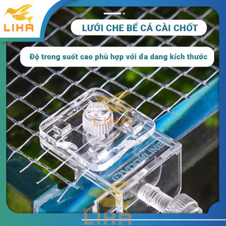 Tấm lưới đậy bể cá voonline kèm chốt gài chống cá nhảy, vách ngăn bể cá