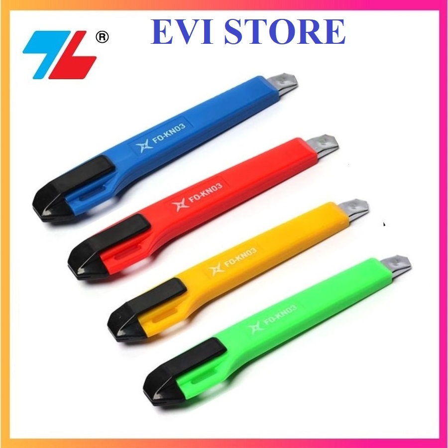 Set 3 dao rọc giấy Flexoffice KN01 / KN03 - Dao rọc giấy Thiên Long sử dụng lưỡi dao BL-01 / BL01