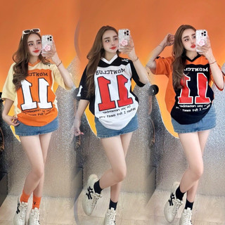 Áo Thun Bóng Chày Số 11 Phối Màu Cổ Tim Chất Cotton Xịn Xò Hottren