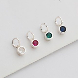Charm móc treo vương miện đính đá nhiều màu bạc 925 - Tổng Kho Sỉ Charm Bạc