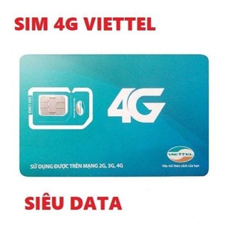 SIM 4G VIETTEL Chưa kích Hoạt Sim Đăng Kí CHính CHủ Tốc Độ Cao Siêu Data
