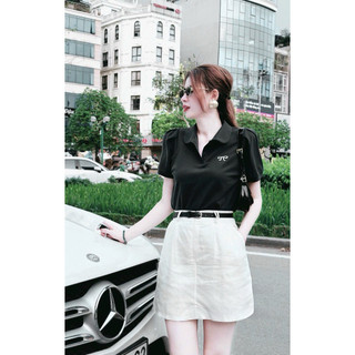 Bigsize (60kg-90kg) Áo Polo Thêu Nơ
